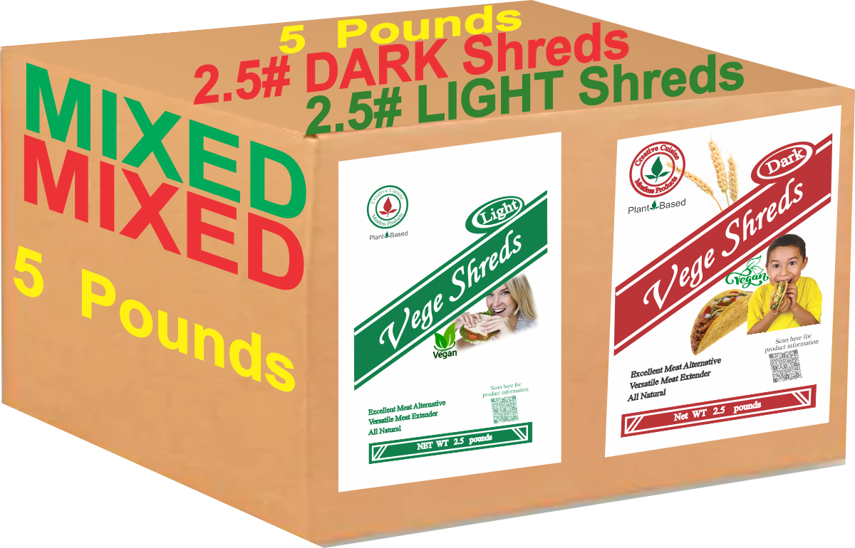 Vege Shreds Mixed BULK 5 pounds - Click Image to Close