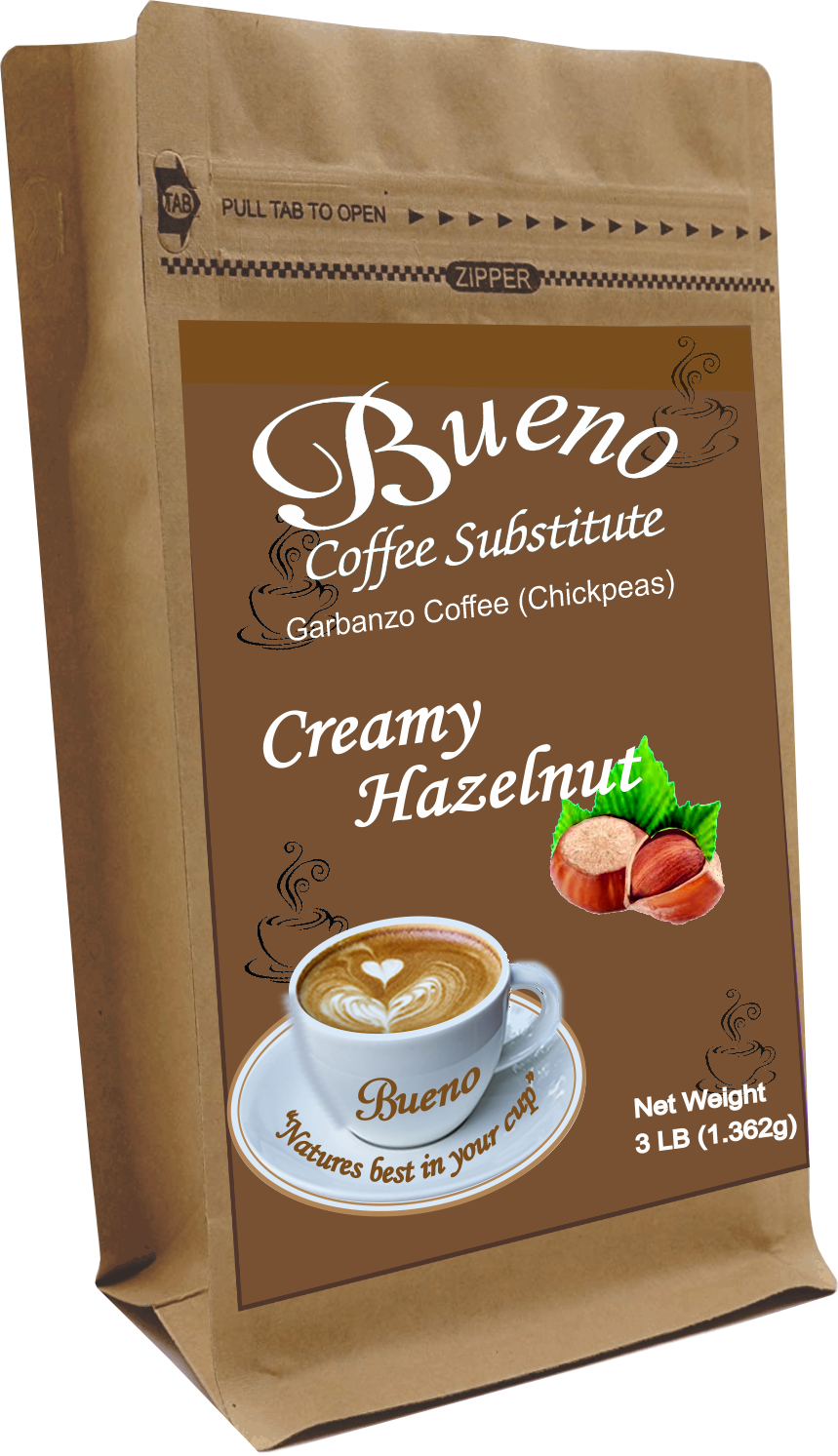 Original 6-7 ounce packages Bueno Coffee Substitute, Original