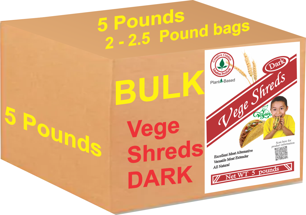 Vege Shreds DARK - 5 pound package - Click Image to Close