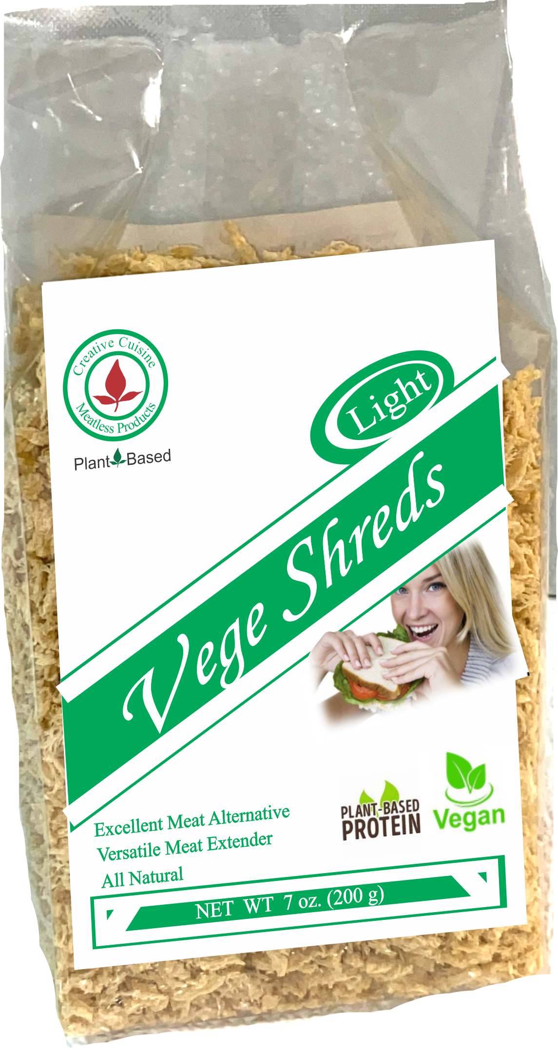 Vege Shreds LIGHT 1 - 7 ounce bag - Click Image to Close