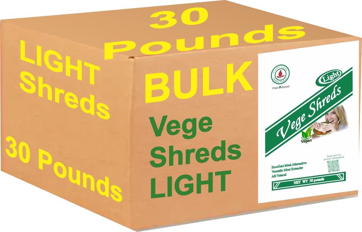 Vege Shreds LIGHT - 30 pound package - Click Image to Close